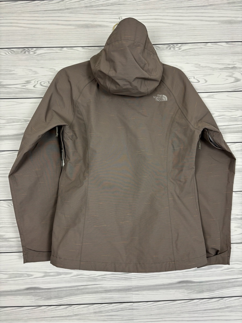 The North Face tan/gray stripe DryVent rain jacket size small - Picture 10 of 15